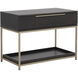 Rebel 38 X 27.25 inch Gold / Charcoal Grey Night Stand, Large